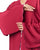 Hanayen Deep Red Luxury Open Abaya with Delicate Sequin Crystal best abaya online in dubai