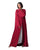 Hanayen Deep Red Luxury Open Abaya with Delicate Sequin Crystal best abaya online in dubai