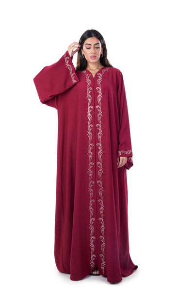 Hanayen Design Abaya Adorned With Crystals