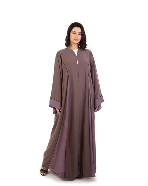 Hanayen Dual Color Abaya Design With Crystals