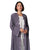Hanayen Dusty Purple Open Front Abaya And Scalloped Leaf Embroidery best abaya online in dubai