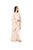 Hanayen Elegant Beige Abaya with Voluminous Draped Sleeves and Crystals Accents best abaya online in dubai
