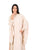 Hanayen Elegant Beige Abaya with Voluminous Draped Sleeves and Crystals Accents best abaya online in dubai
