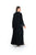 Hanayen Elegant Black Abaya with Crystal-Beaded Scalloped Trim best abaya online in dubai
