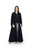 Hanayen Elegant Black Abaya with Crystal-Beaded Scalloped Trim best abaya online in dubai