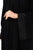 Hanayen Elegant Black Abaya with Handcrafted Crystalized Sleeve Cuffs