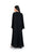 Hanayen Elegant Black Abaya with Sheer Crystal-Lined Mesh Panels best abaya online in dubai