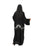 Hanayen Elegant Black Lace Inlay Abaya with Scalloped Embroidery best abaya online in dubai