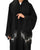 Hanayen Elegant Black Lace Inlay Abaya with Scalloped Embroidery best abaya online in dubai