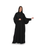Hanayen Elegant Black Pleated Abaya best abaya online in dubai