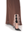 Hanayen Elegant Brown Abaya with Lace Embellished Sleeves and Hem best abaya online in dubai