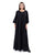 Hanayen Elegant Crystalized Abaya Cut With Lace Insert