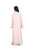 Hanayen Elegant Dusty Pink Abaya with Hand-Embellished 3D Floral Embroidery best abaya online in dubai