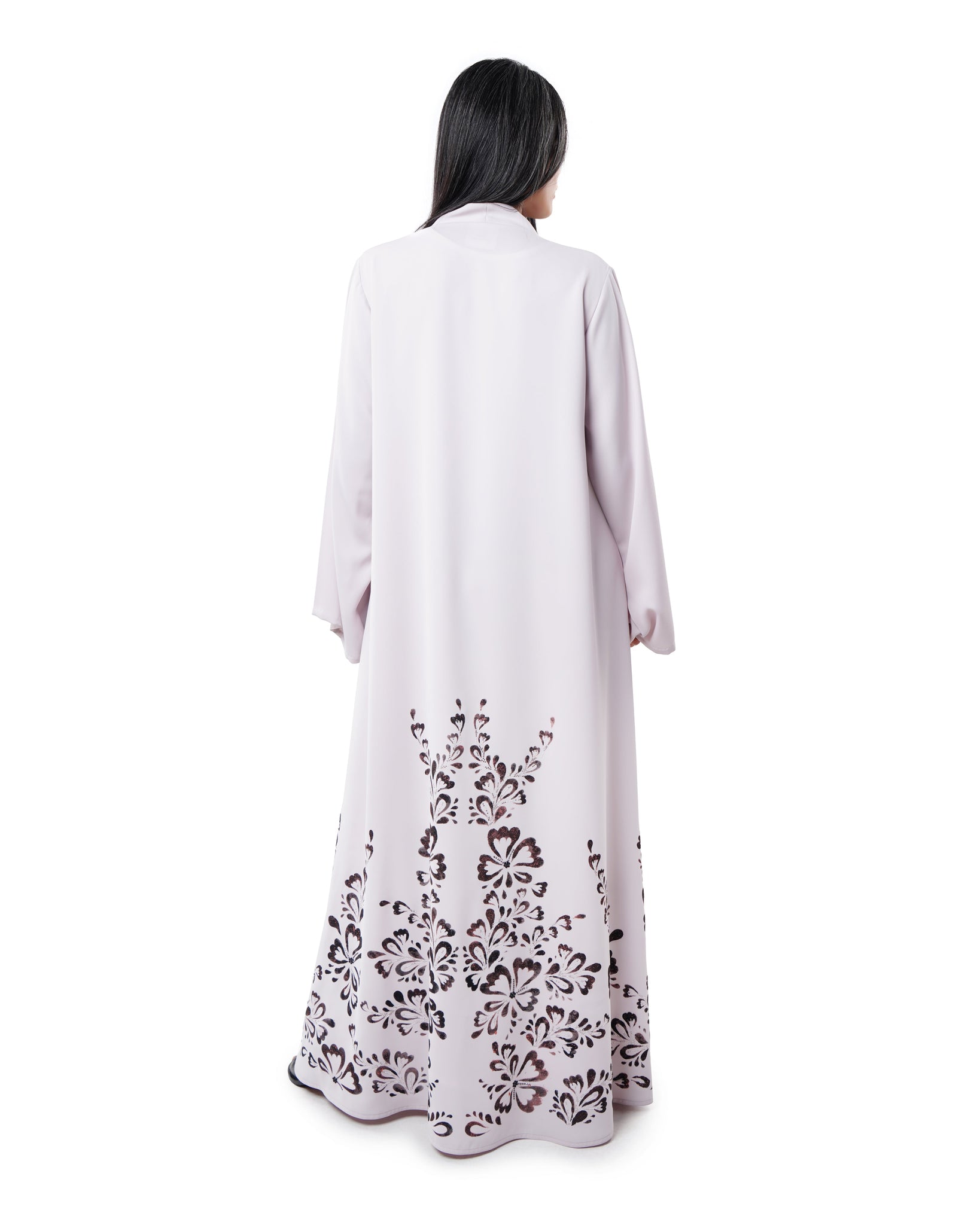 Hanayen Elegant Laser-Cut Floral Abaya