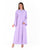 Hanayen Elegant Lavender Plain Abaya