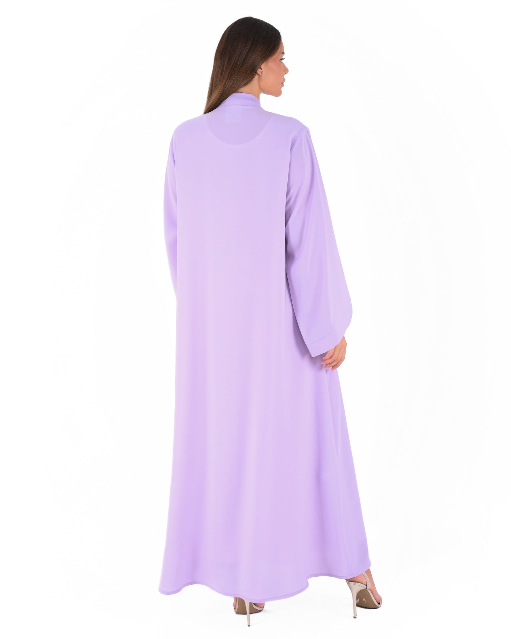 Hanayen Elegant Lavender Plain Abaya