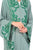 Hanayen Elegant Sage Abaya with Intricate Green Filigree & Crystals best abaya online in dubai