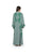 Hanayen Elegant Sage Abaya with Intricate Green Filigree & Crystals best abaya online in dubai