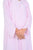Hanayen Elegant Soft Pink Crystal-Lined Abaya best abaya online in dubai