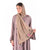 Hanayen Elegant Taupe Floral Embroidered Abaya