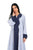 Hanayen Elegant Two-Tone Abaya with Wavy Beaded Edging best abaya online in dubai