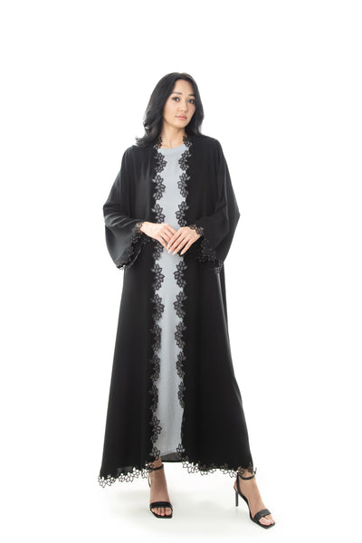 Hanayen Embroidered Event Crystal Abaya