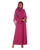 Hanayen Fuchsia Plain Abaya best abaya online in dubai