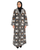 Hanayen Geometric Patterned Jacket Abaya with Lapel Collar | Clearance best abaya online in dubai