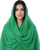 Hanayen Grass Green Plain Abaya best abaya online in dubai