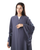 Hanayen Gray Abaya with 3D Floral Appliqué best abaya online in dubai