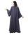 Hanayen Gray Abaya with 3D Floral Appliqué best abaya online in dubai