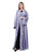 Hanayen Gray Pleated Abaya With Belt