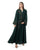 Hanayen Green Embroidered Abaya Embellished With Crystals