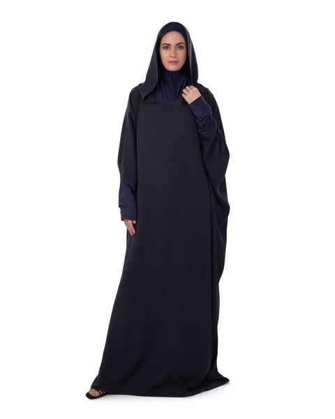 Hanayen Hajj & Umrah Navy blue Abaya | Clearance best abaya online in dubai