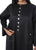 Hanayen Abaya with Contrast Stitching and Button Accents