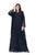 Hanayen Abaya With Lace Insert In Black