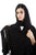 Hanayen Black Style Abaya With Crystal Elements