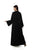 Hanayen Classic Black Abaya Details Sleeves