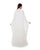 Hanayen Crystal Embellished White Abaya