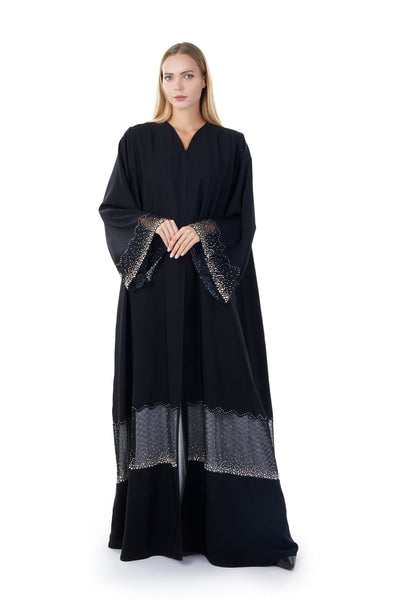 Hanayen Hanayen Abaya Design Embellished With Crystals