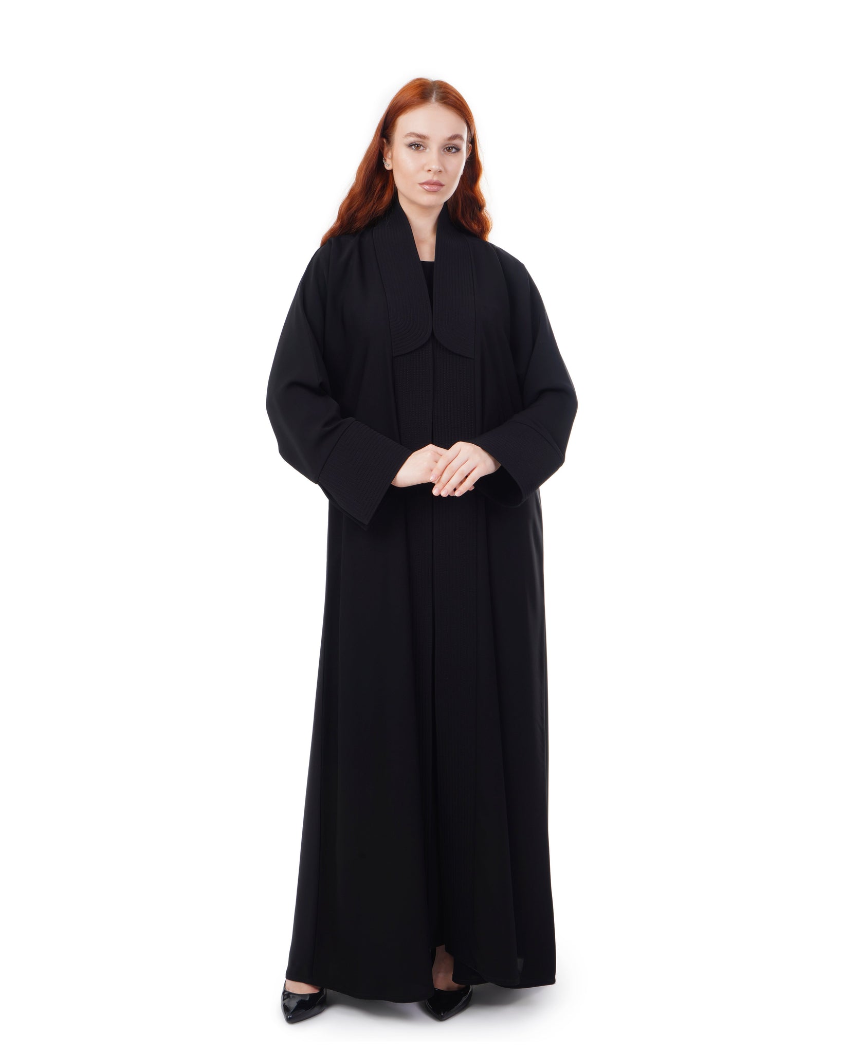 Hanayen Khaleeji Black Abaya Design