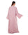 Hanayen Modern Pink Abaya With Intricate Ary Design