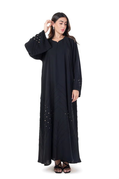 Hanayen Modest Abaya Design With Crystals Embellishment