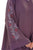 Hanayen Purple Abaya With Floral Embroidery
