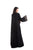 Hanayen Special Black Abaya With Copper and Gold Crystals