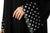 Hanayen Special Circular Design Black Abaya