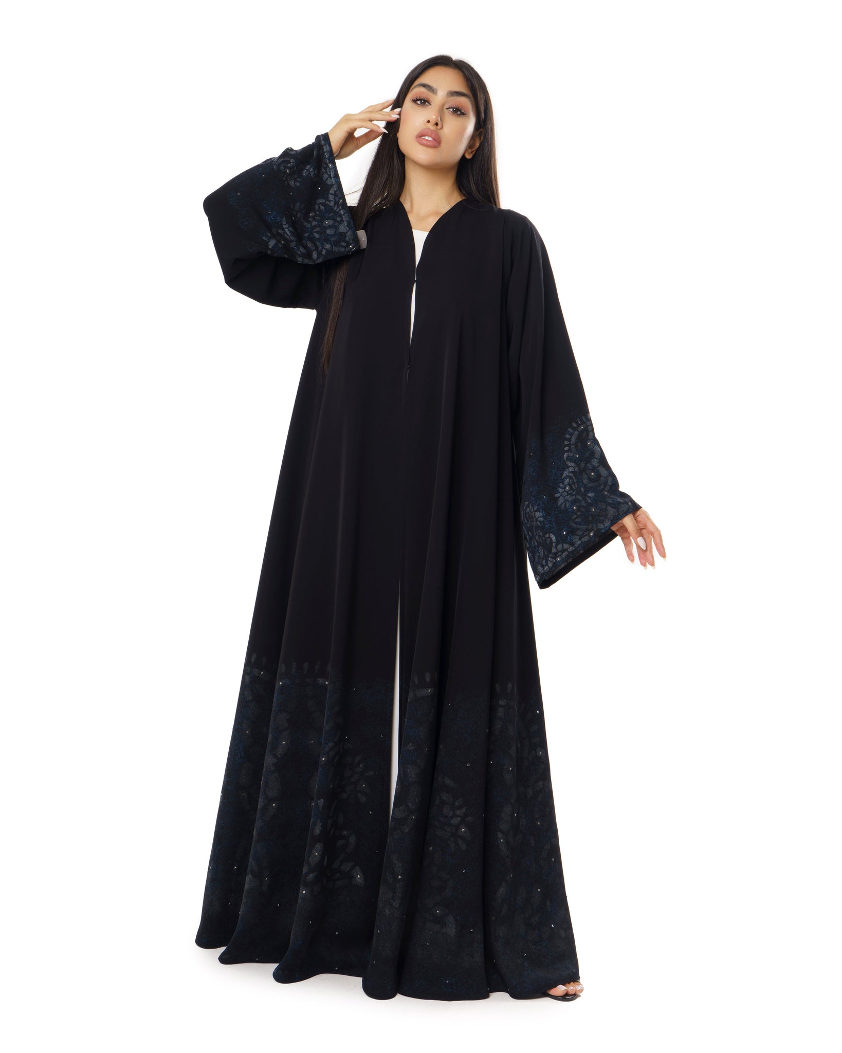 Hanayen Special Hand-Painted Abaya With Crystals