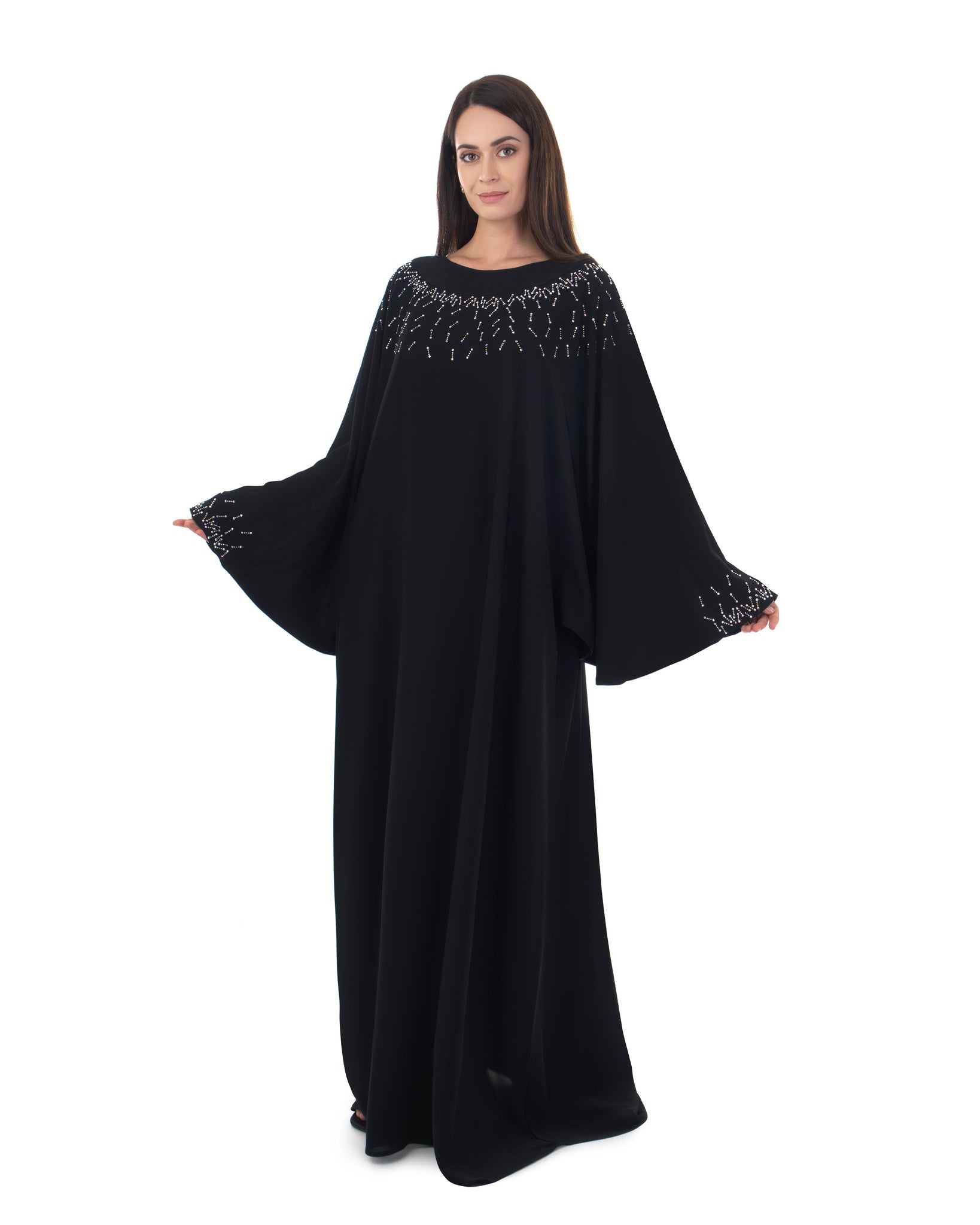 Hanayen Trendy Abaya Design With Crystals Embellishment