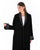 Hanayen Hanayen Black Velvet Abaya With Satin Lapels and Cuffs