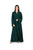 Hanayen Hanayen Green Embroidered-Trim Abaya best abaya online in dubai